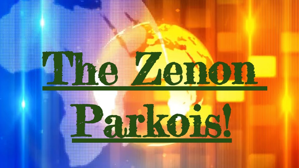 Un écran de nouvelle avec The Zenon Parkois d'écrit.