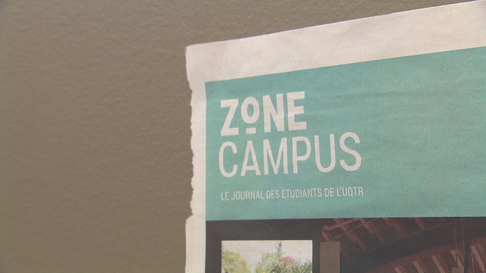 Le journal étudiant Zone campus de l'Université du Québec à Trois-Rivières.