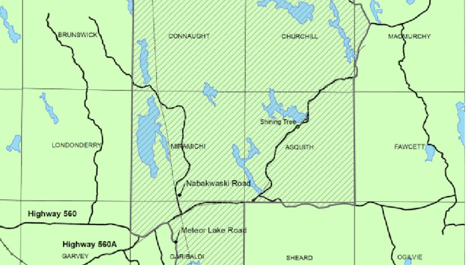 A map showing the no-traffic zone. 