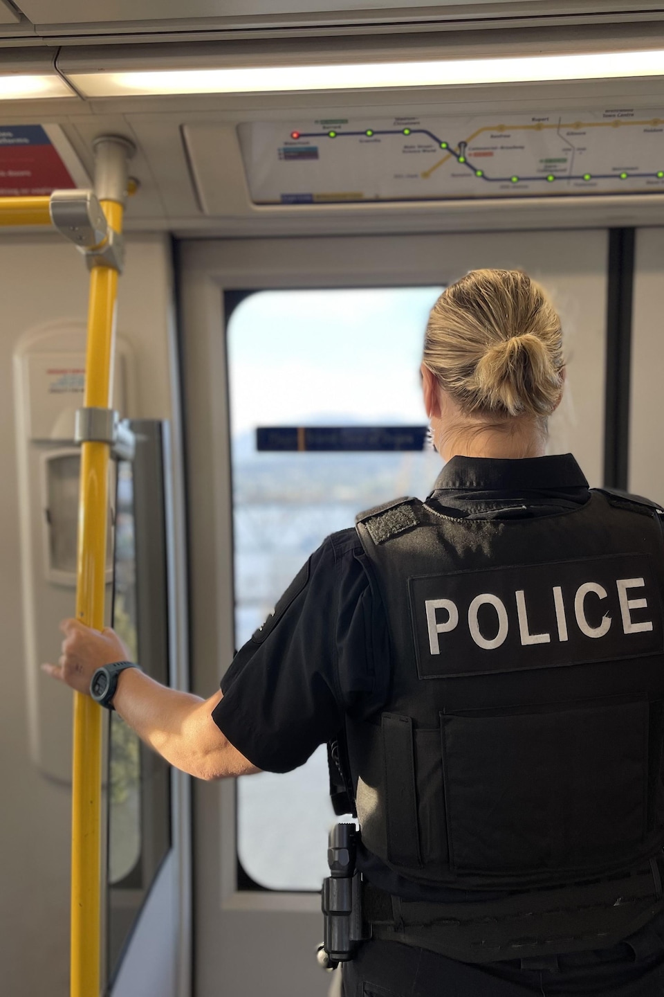 La police du transport de Vancouver est responsable de la sécurité à travers le réseau de 80 km du SkyTrain.