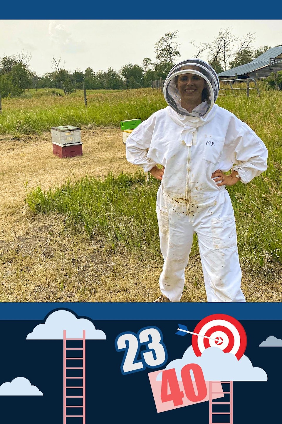 La Fureteuse fransaskoise découvre le métier d'apicultrice.