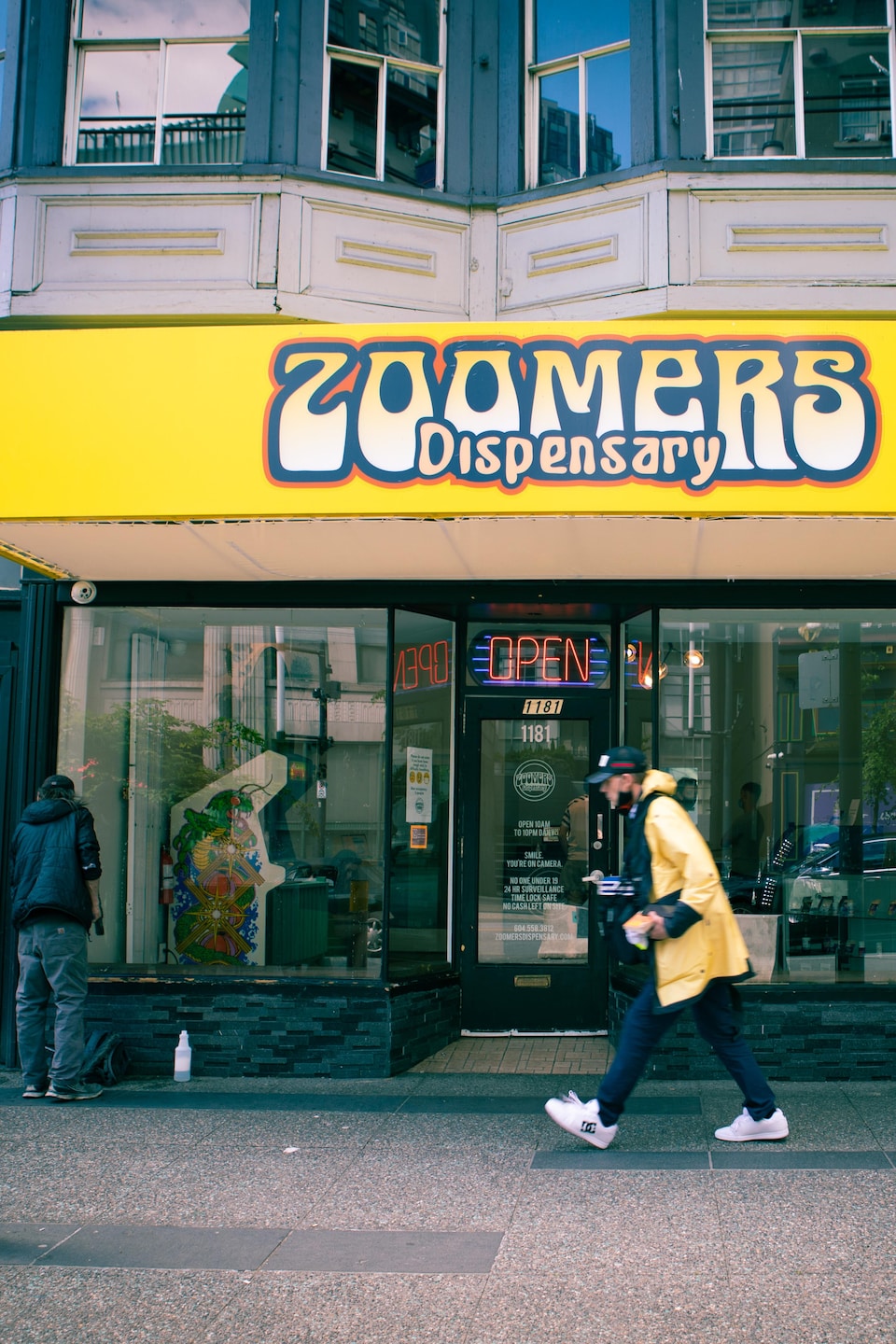 La devanture de Zoomers, comptoir de vente de champignons hallucinogènes basé à Vancouver.