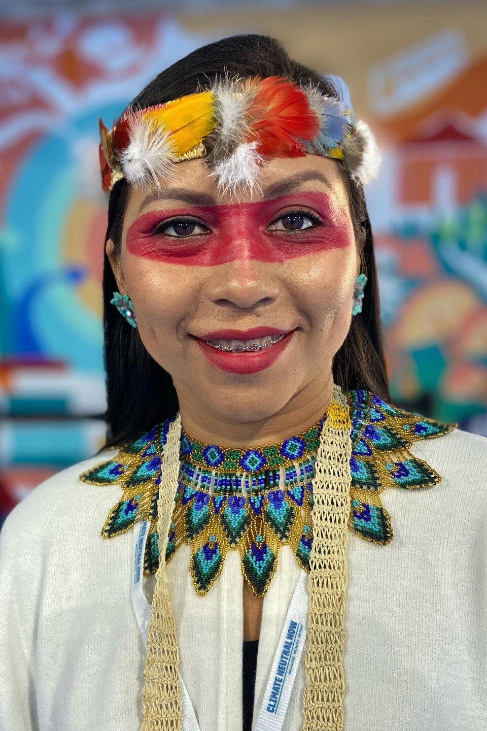 Nemo Guiquita, une Huaorani qui habite en Amazonie équatorienne.