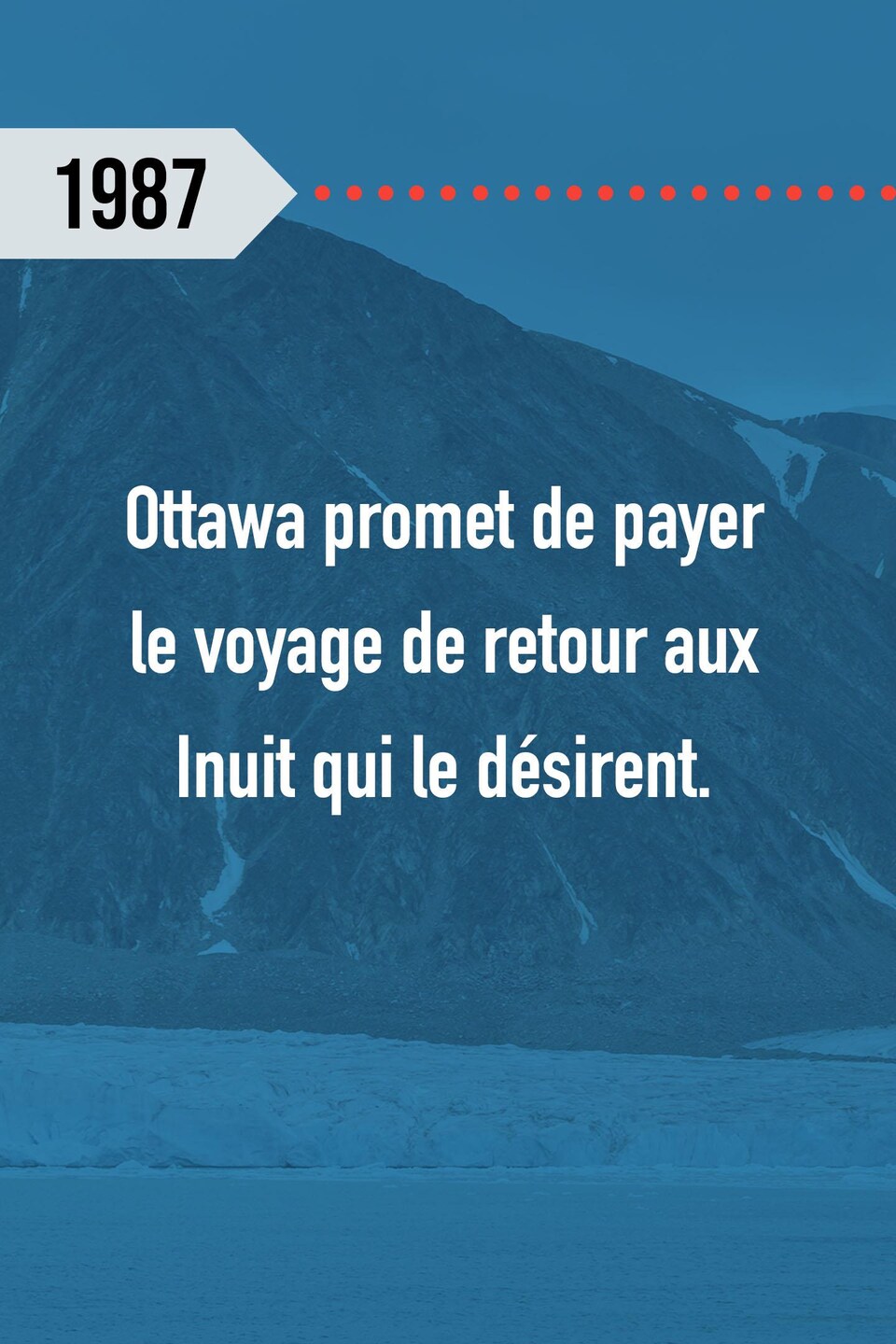1987 : Ottawa promet de payer le voyage de retour aux Inuit qui le désirent.