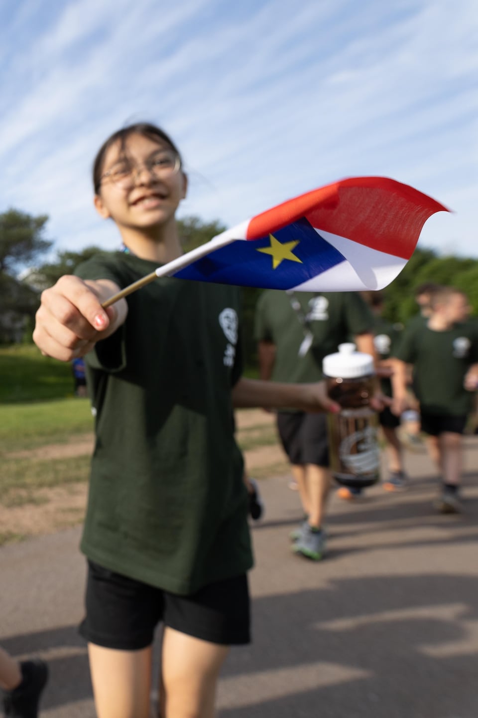 Des jeux qui vont voler le drapeau acadien.