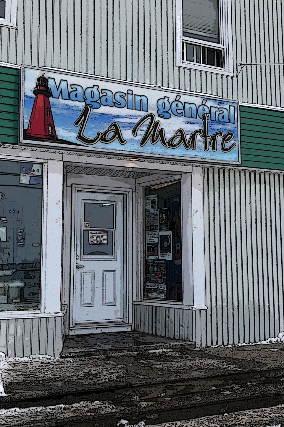 La façade du Magasin général La Martre.