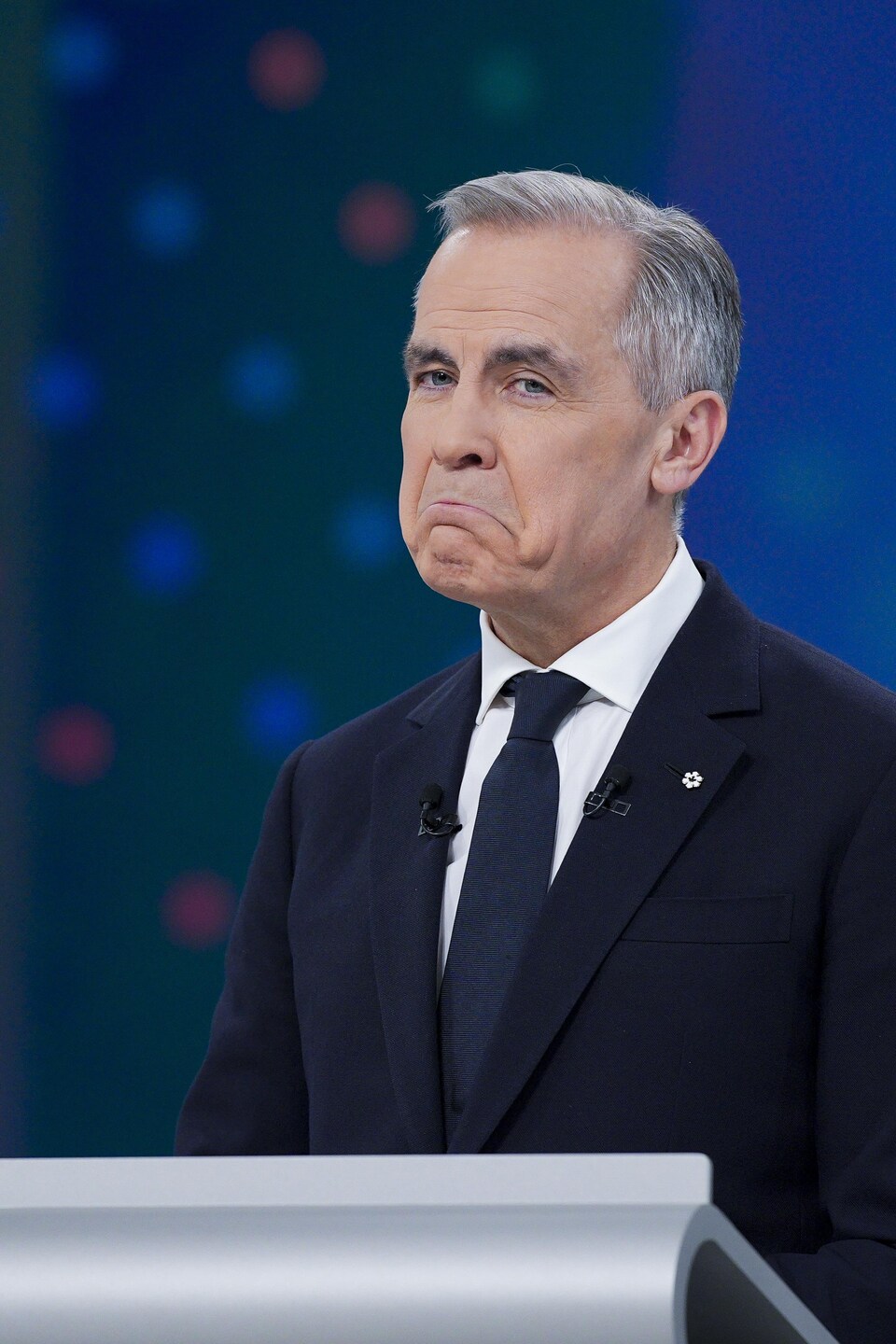 Mark Carney avec ce qu'il serait juste d'appeler «une baboune».
