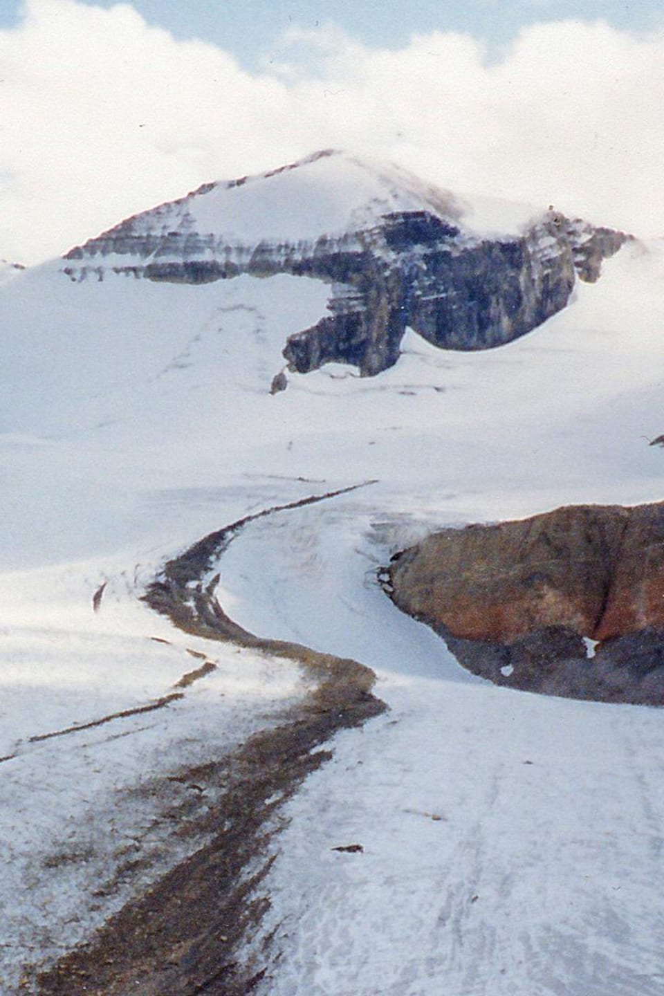 Une langue de neige.