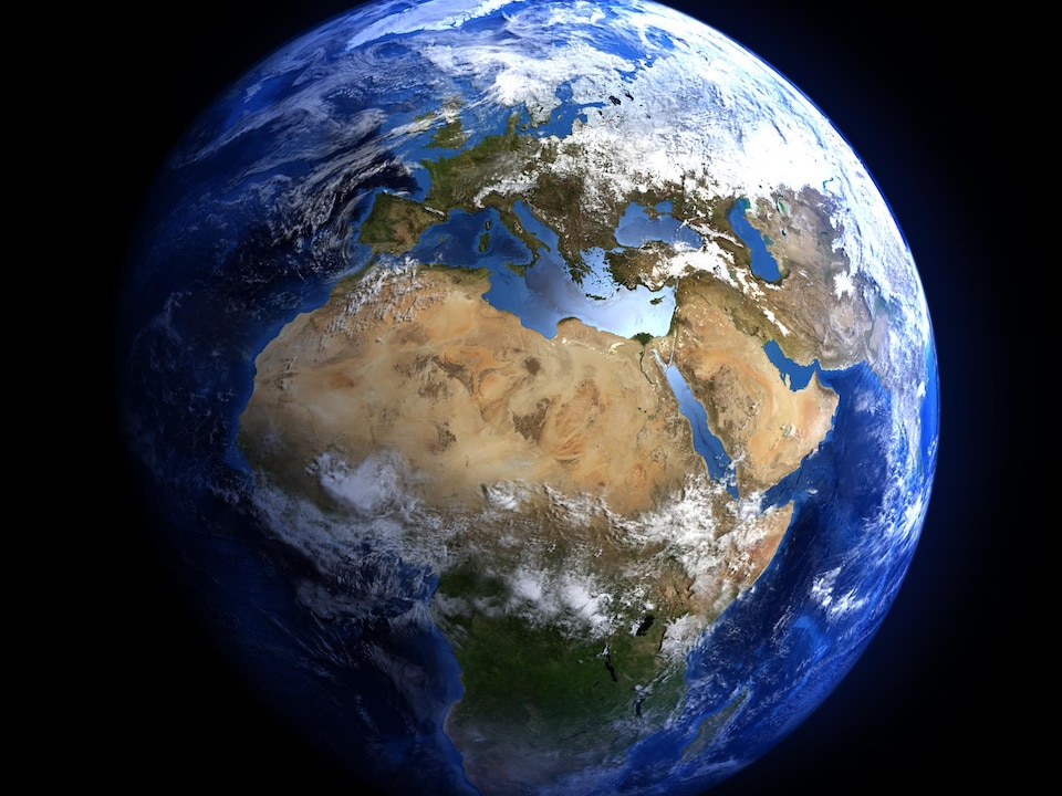 L'Afrique vue de l'espace.