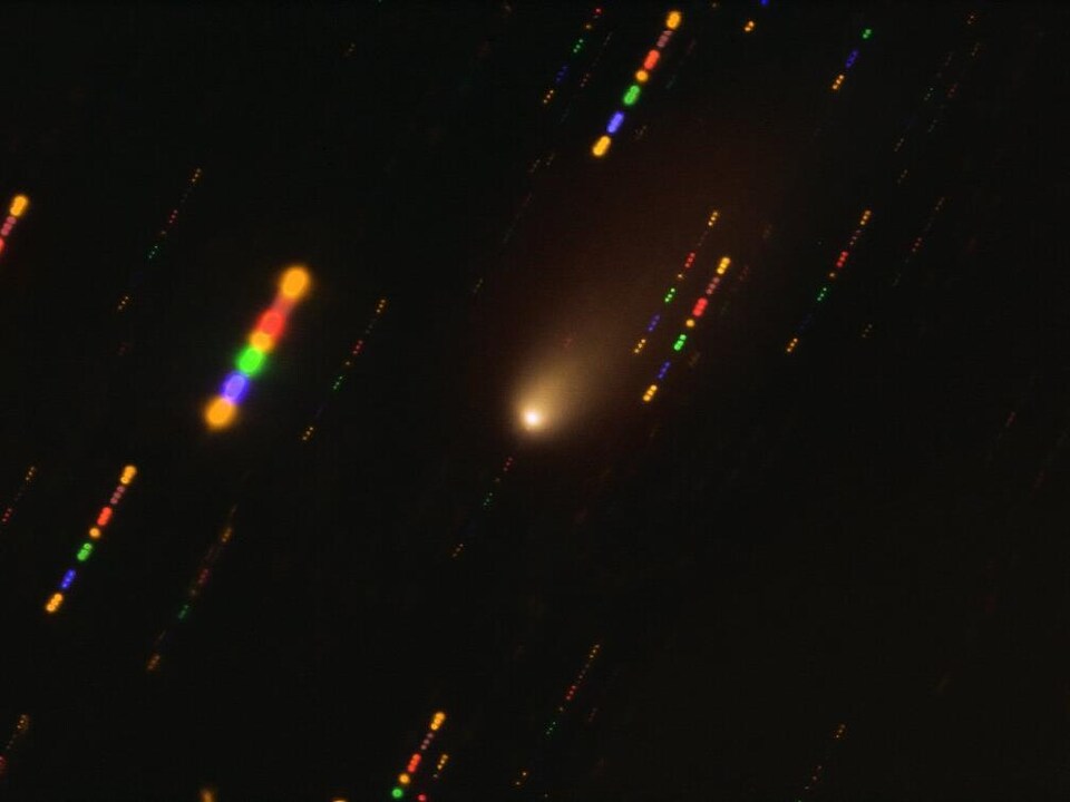 Un point lumineux sur un fond noir montre la comète interstellaire 2I/Borisov.