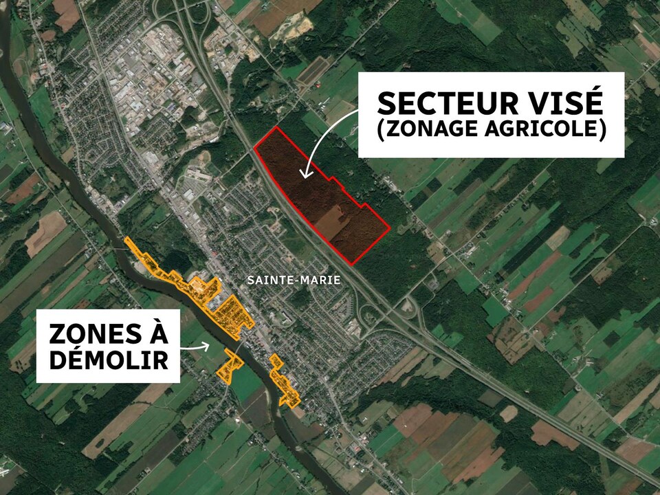 SainteMarie se développera au détriment de l'agriculture RadioCanada.ca