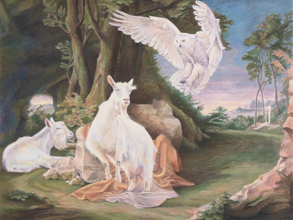 Le tableau Agar dans le désert révisé de Crystal Deer.
