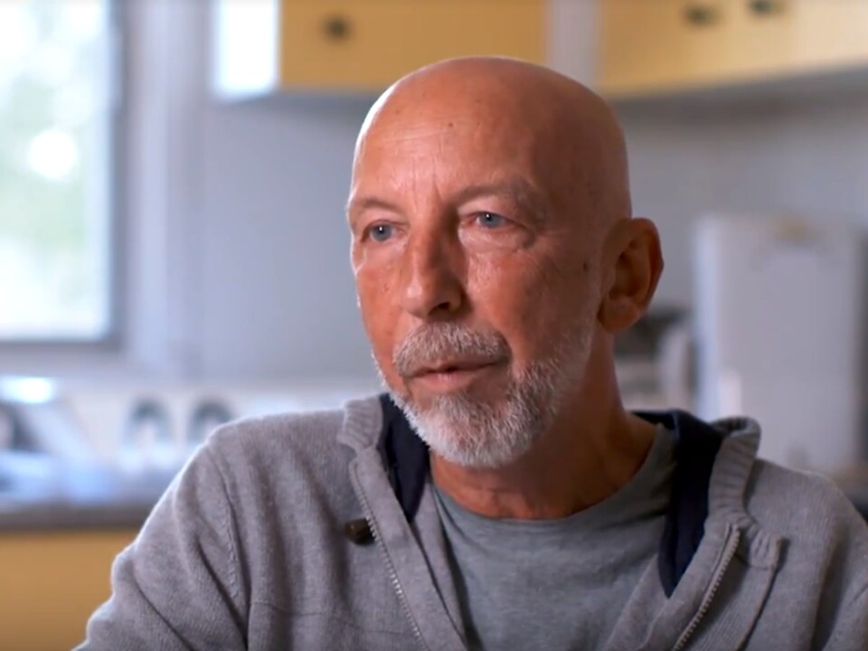 Martial Després lors d'une entrevue dans sa cuisine.