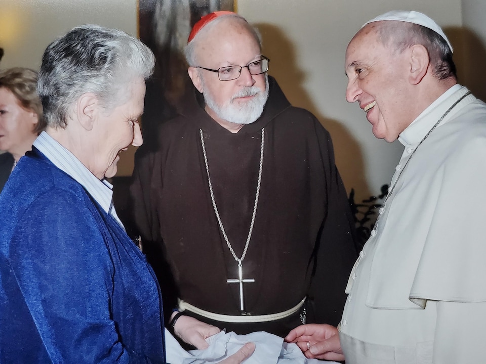 Marie Collins et le pape François