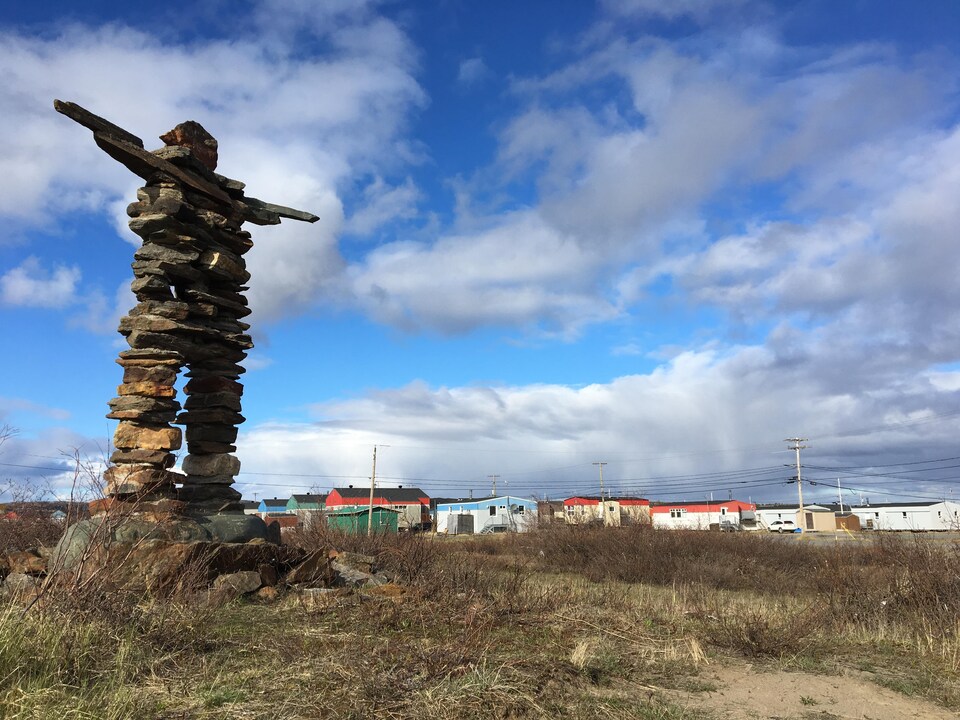 Inukshuk à Kuujjuaq. 