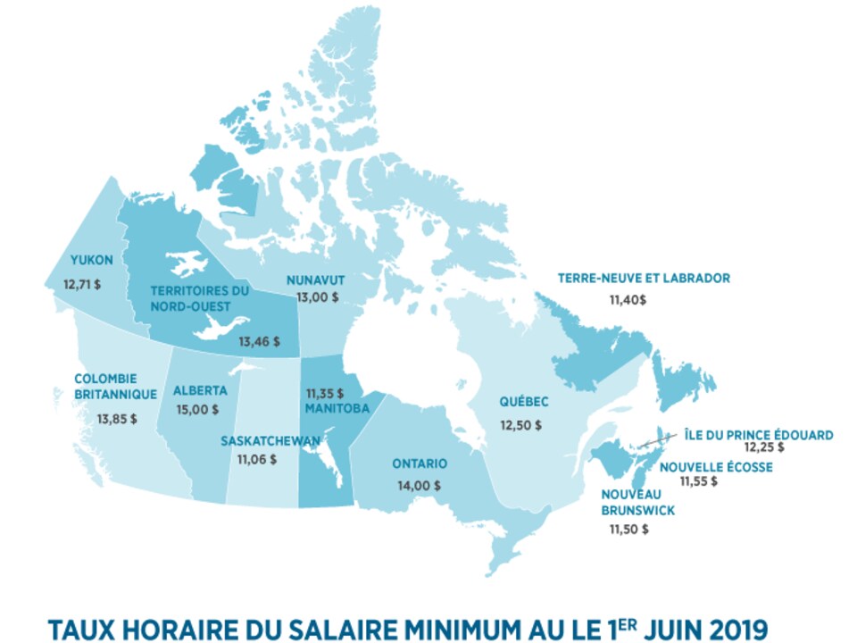 Salaire horaire quebec