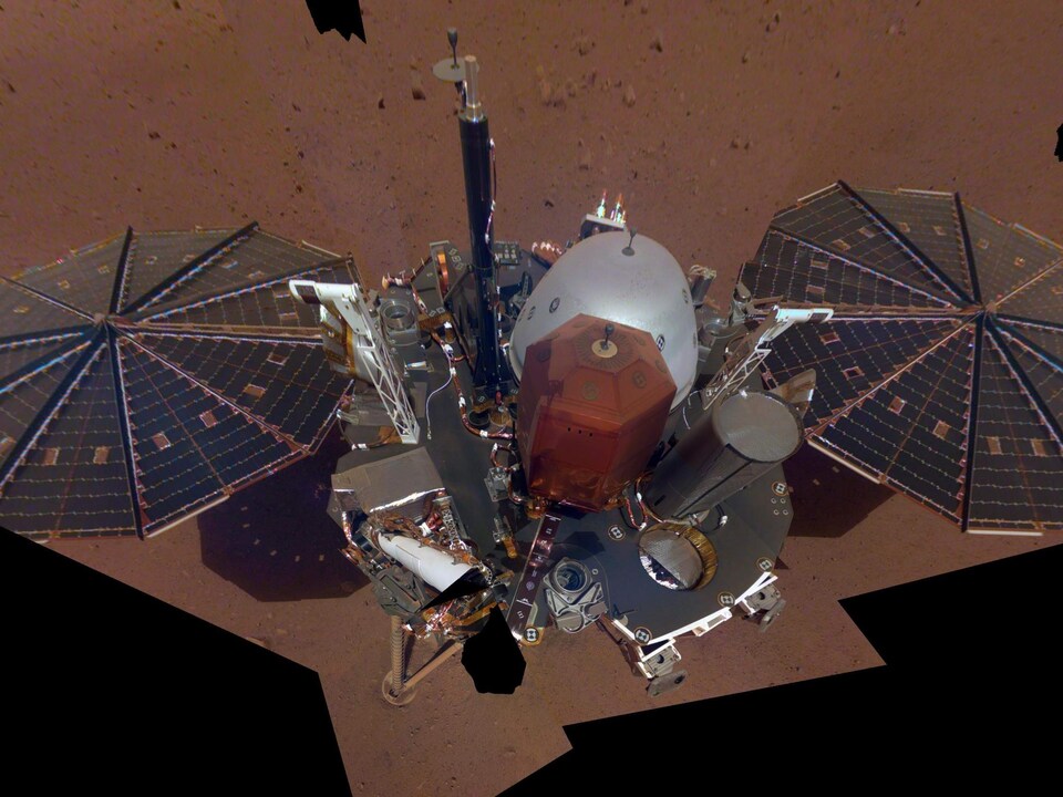 La sonde InSight à la surface de Mars.