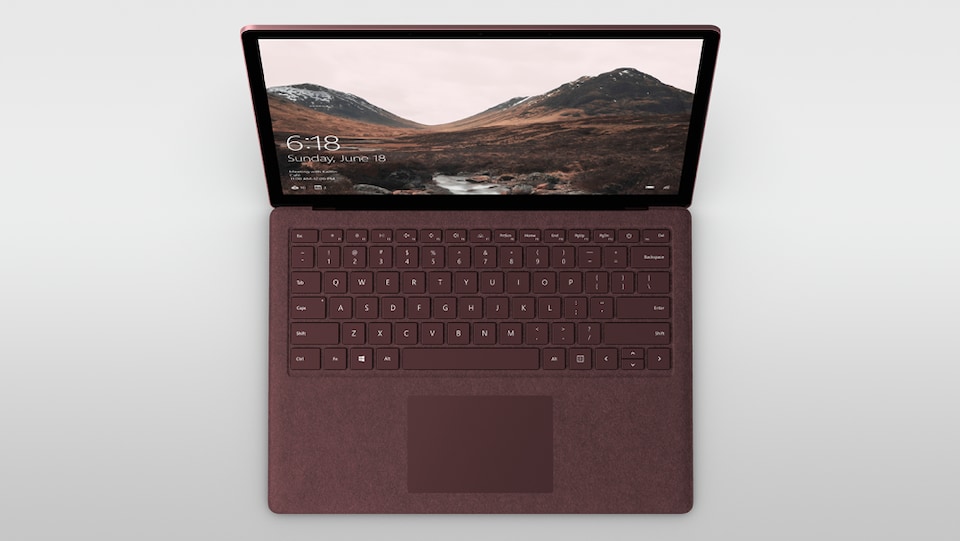 L'ordinateur portatif Surface de Microsoft. 