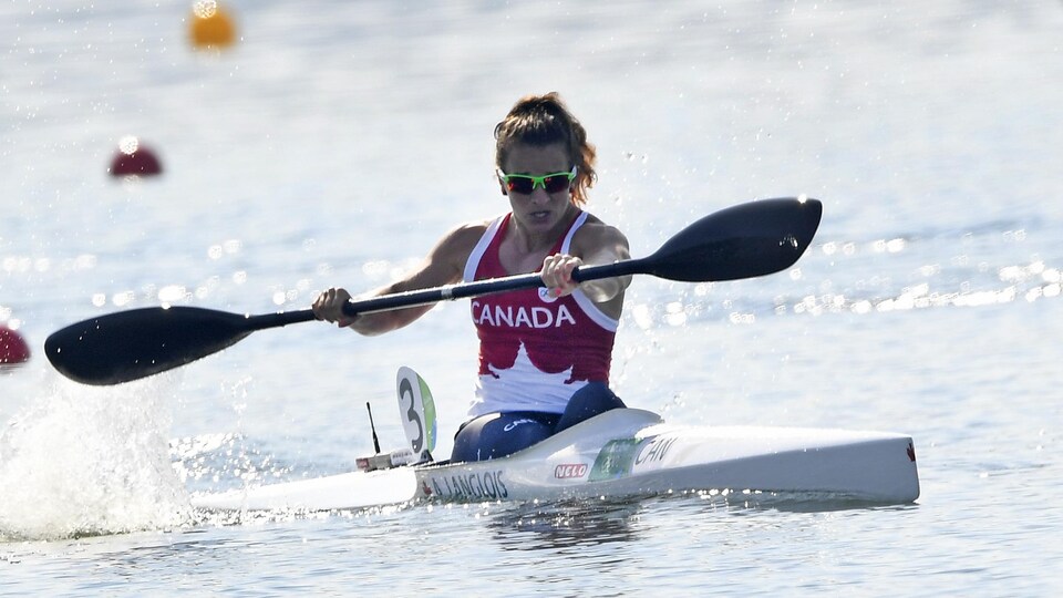Andreanne Langlois en pleine course.