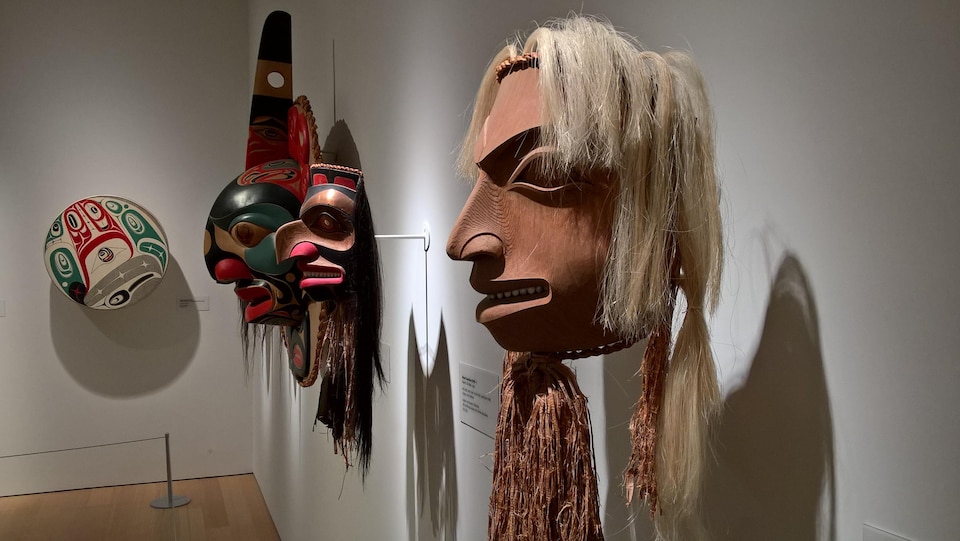 Des masques autochtones au Musée Audain à Whistler