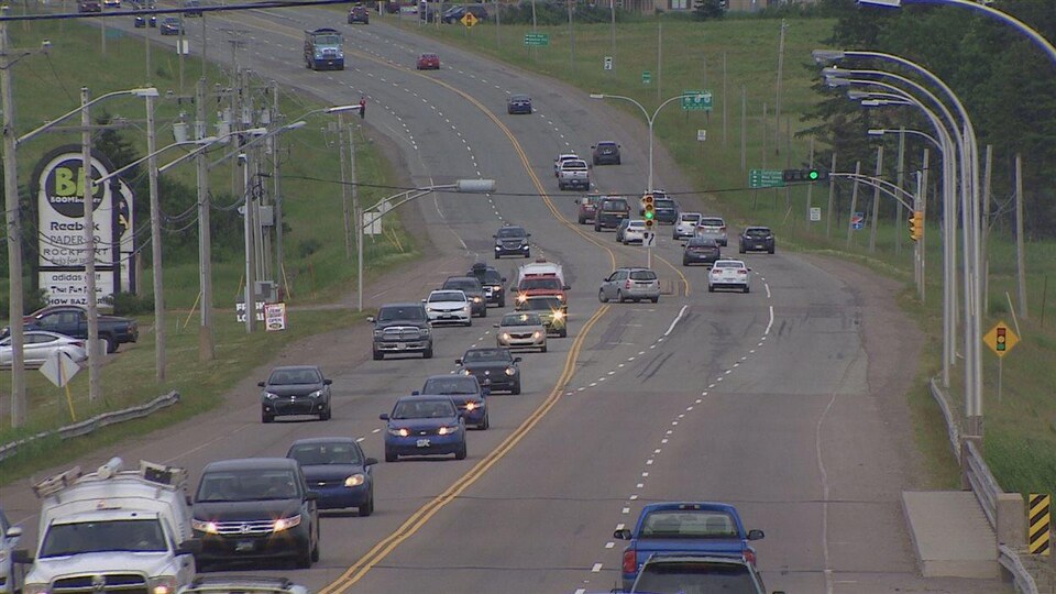 Une autoroute à Charlottetown.