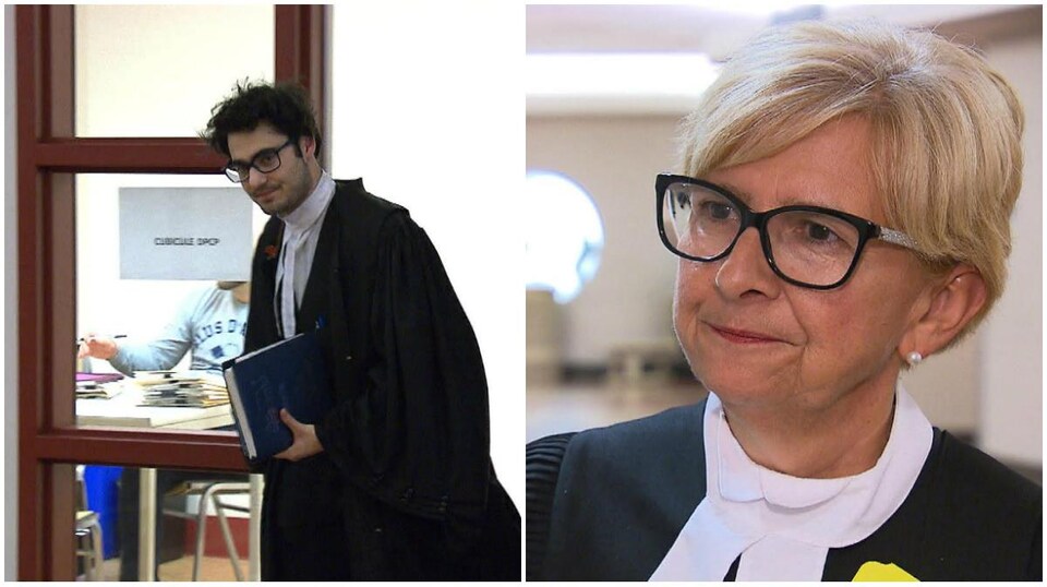 L'avocat Tiago Murias et la procureure Lyne Décarie
