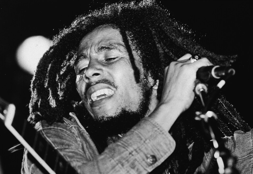 Bob Marley en concert à la fin des années 70