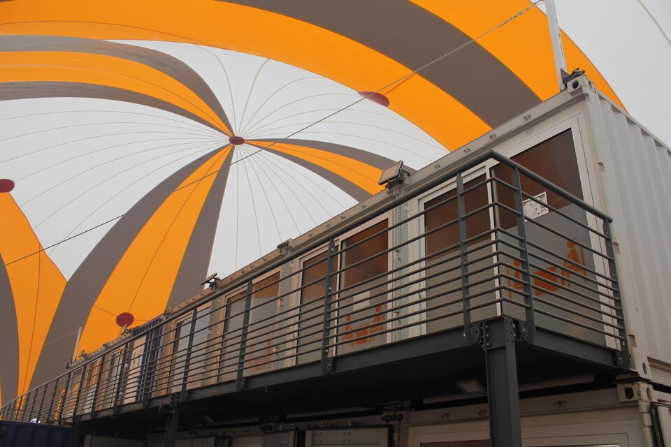 Intérieur de la « bulle » à Paris 