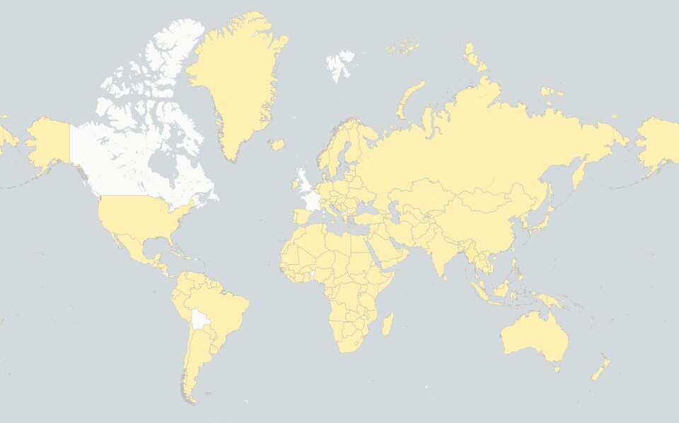 Carte du monde.