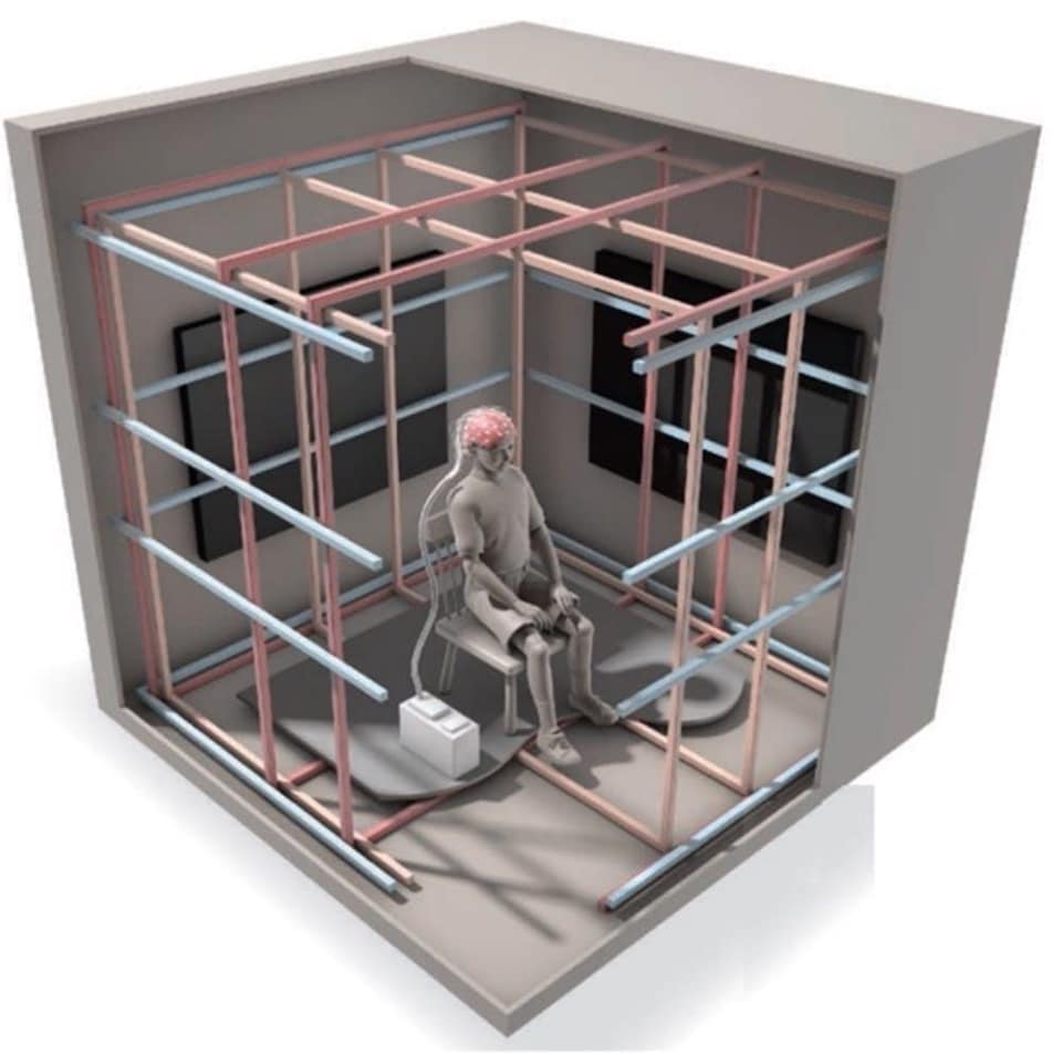 Illustration de la chambre de magnétoréception humaine.