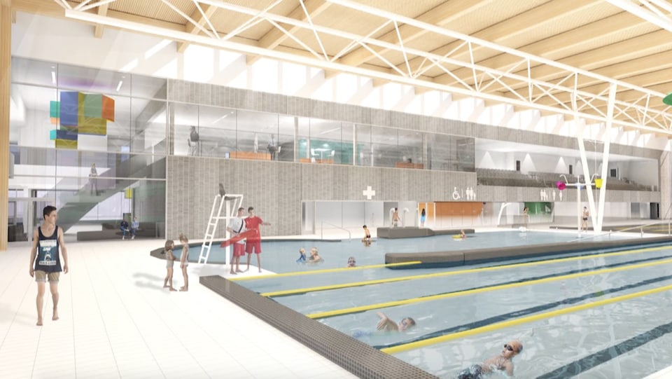 Le nouveau complexe aquatique possèdera des bassins sportifs et récréatifs.