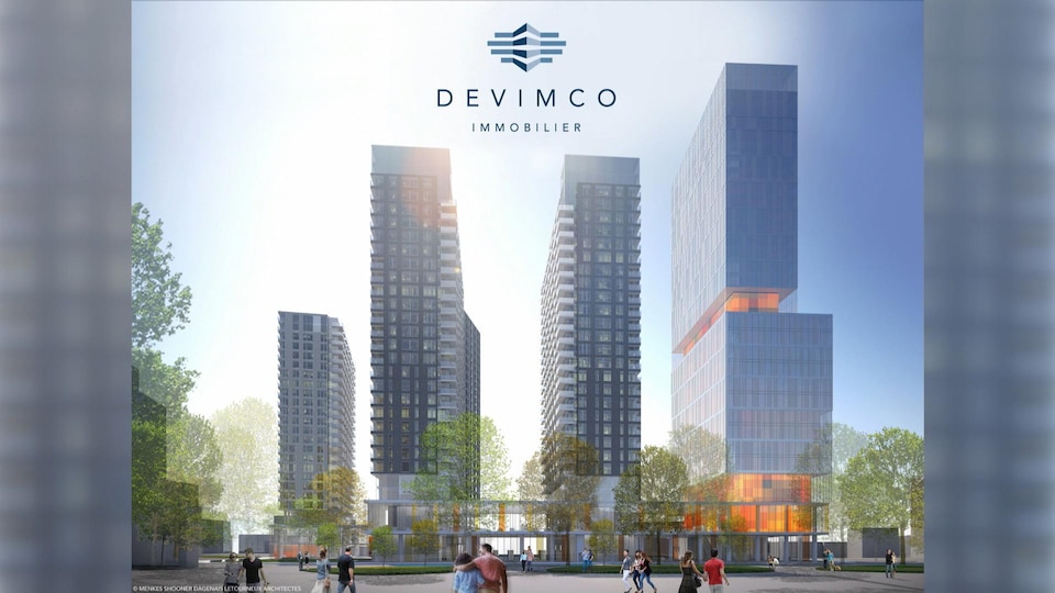 Le projet de la firme Devimco pour remplacer l'Hôpital de Montréal pour enfants.
