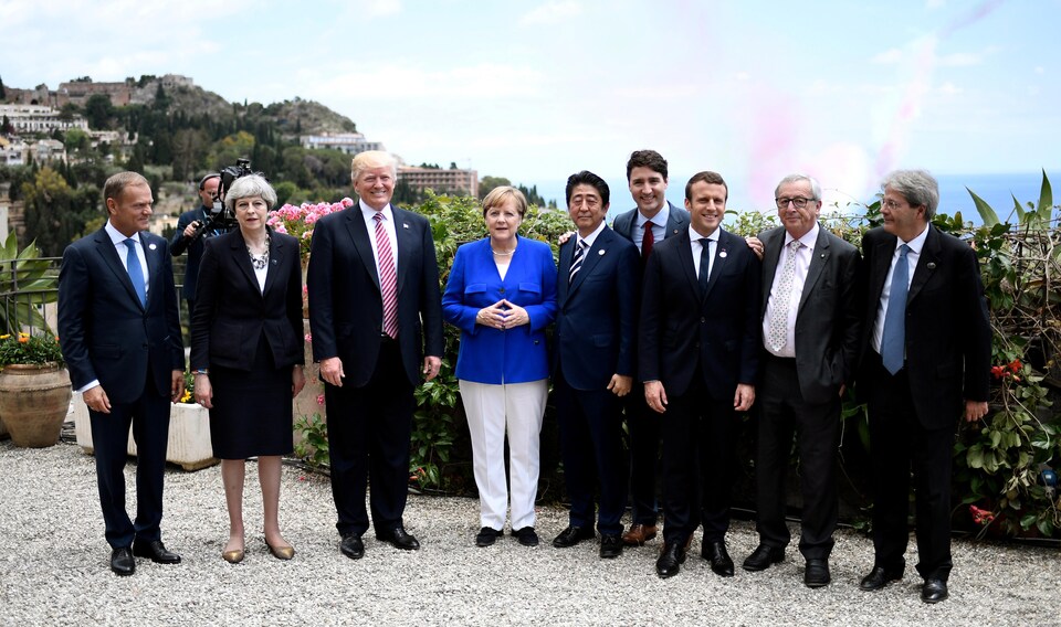 Réunion des chefs d'Etat et de gouvernement des sept pays les plus industrialisés de la planète lors du G7 en mai 2017