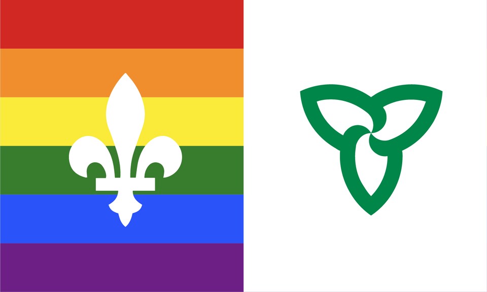 Le drapeau de la Franco-Fierté.