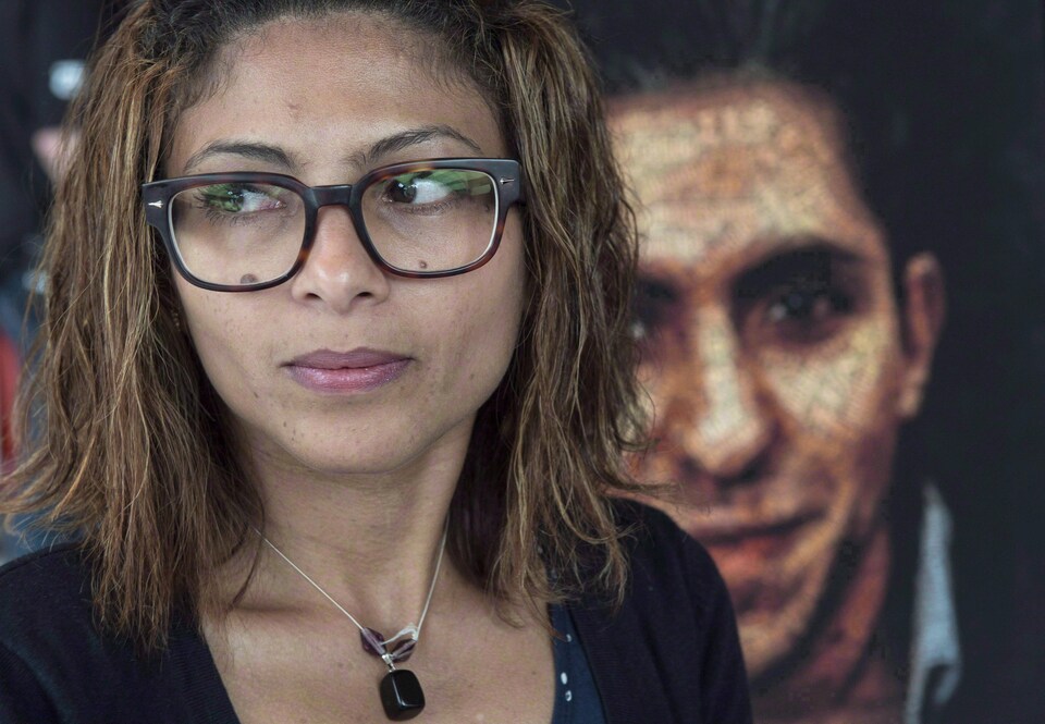Ensaf Haidar, l'épouse du blogueur Raif Badawi. 