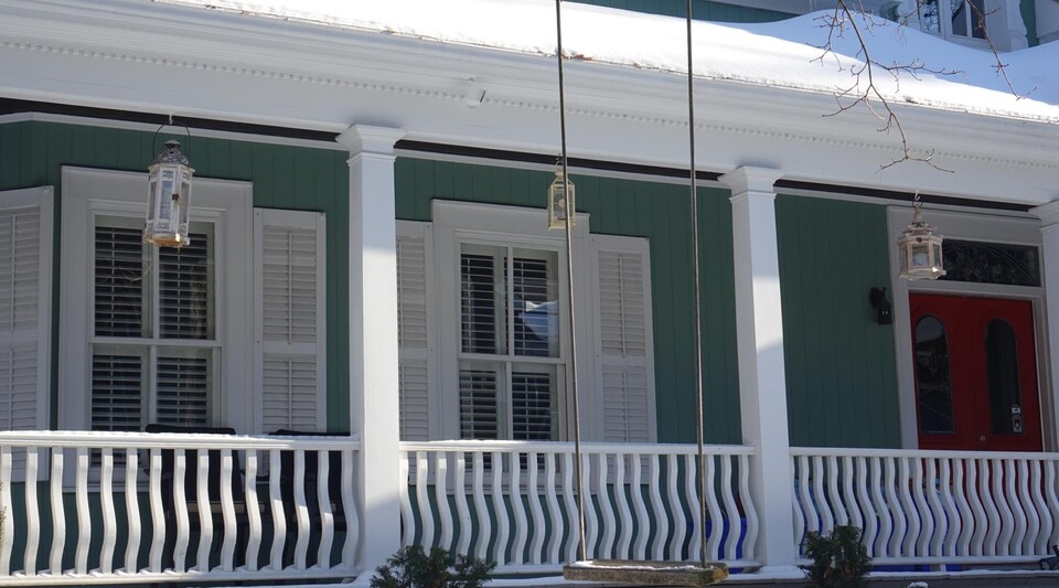 Vue extérieure de la résidence d'Unionville qui a été utilisée pour représenter la maison de Lorelai.