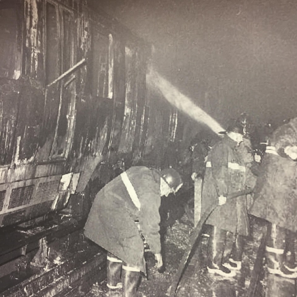 Incendie survenu dans le métro de Montréal en 1971