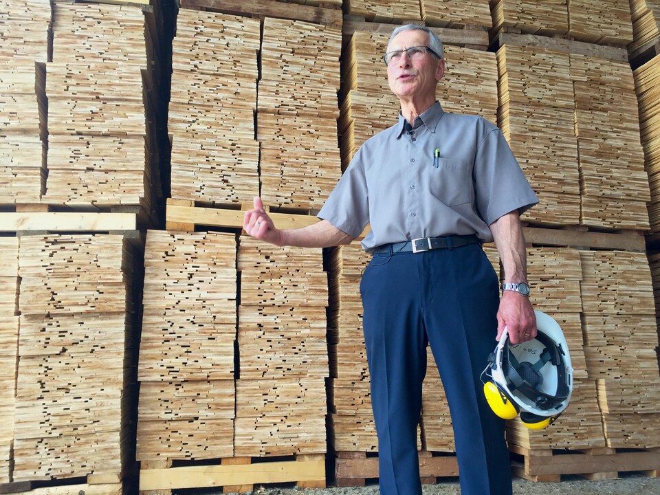 Jacques Levasseur, président de l'usine de production de bardeaux de cèdre Waska, à Clair, au Nouveau-Brunswick.