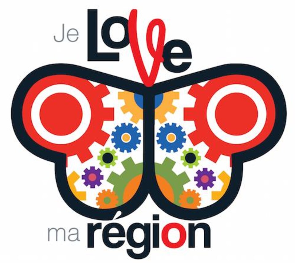 Une affiche de la campagne d'achat local « je LOVE ma région ».