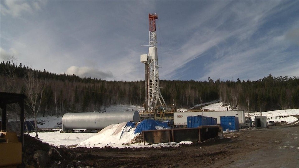 Le puits Galt numéro 4 situé à une vingtaine de kilomètres de Gaspé.