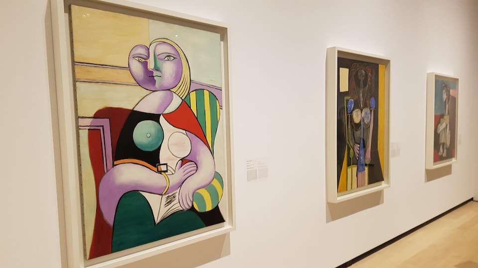 Une peinture à l'huile de Pablo Picasso intitulé La Lecture.