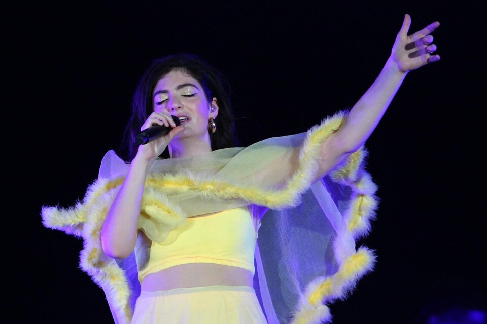 La chanteuse Lorde au Festival d'été de Québec le 13 juillet 2018.