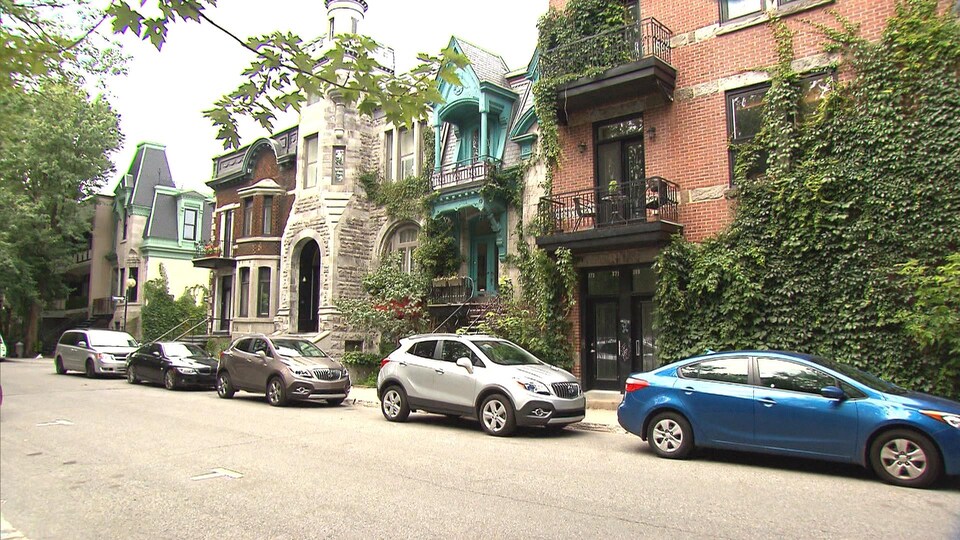 Des maisons sur le Plateau Mont-Royal