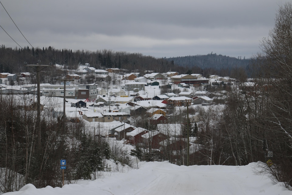 Le village de Manawan à l'hiver.