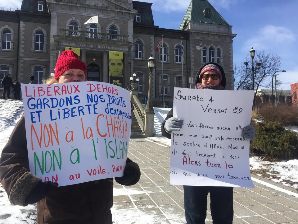 Manifestation à Sherbrooke