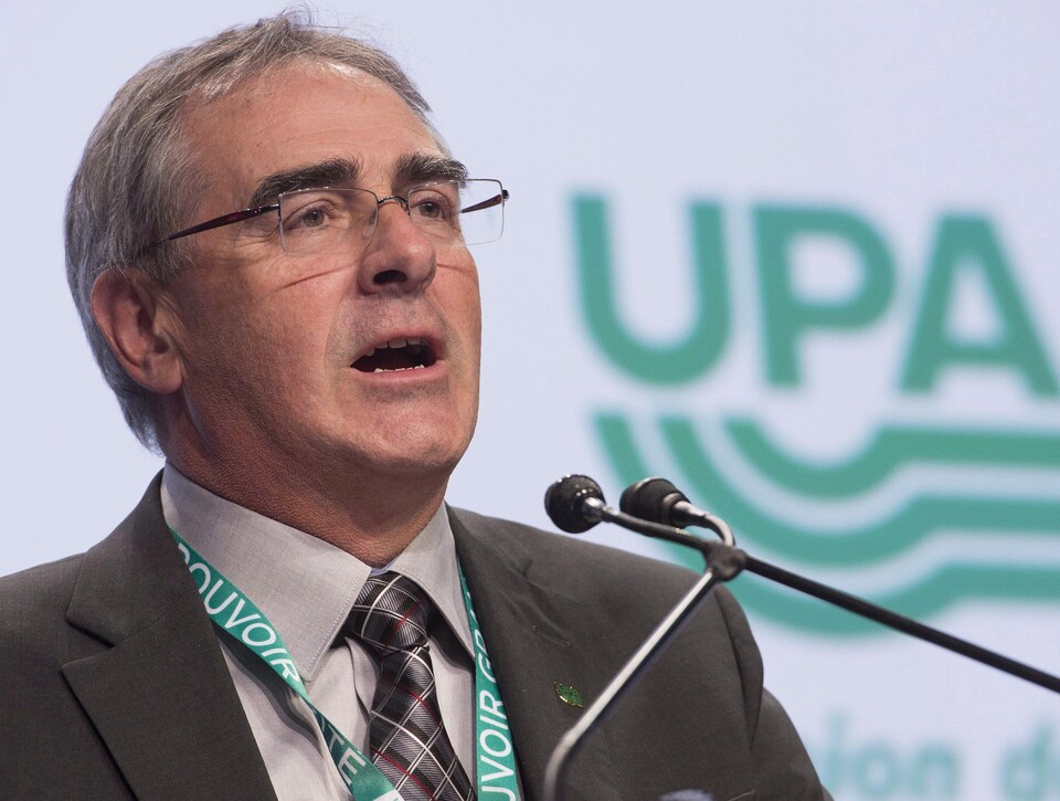 Le président de l'UPA, Marcel Groleau.