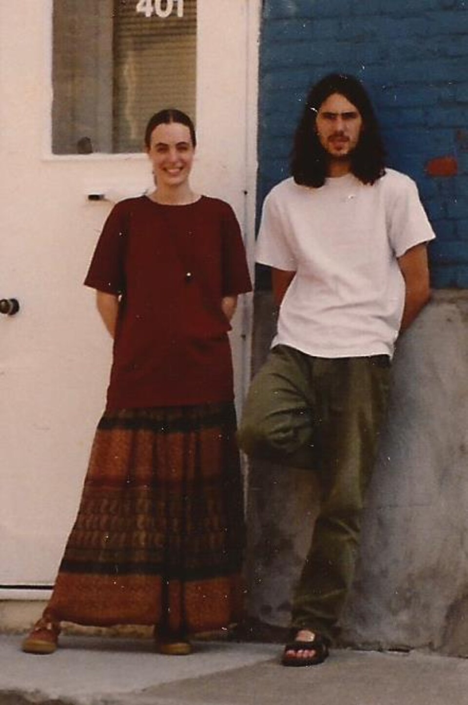 Marie-Sol St-Onge et son conjoint Alin en 1996