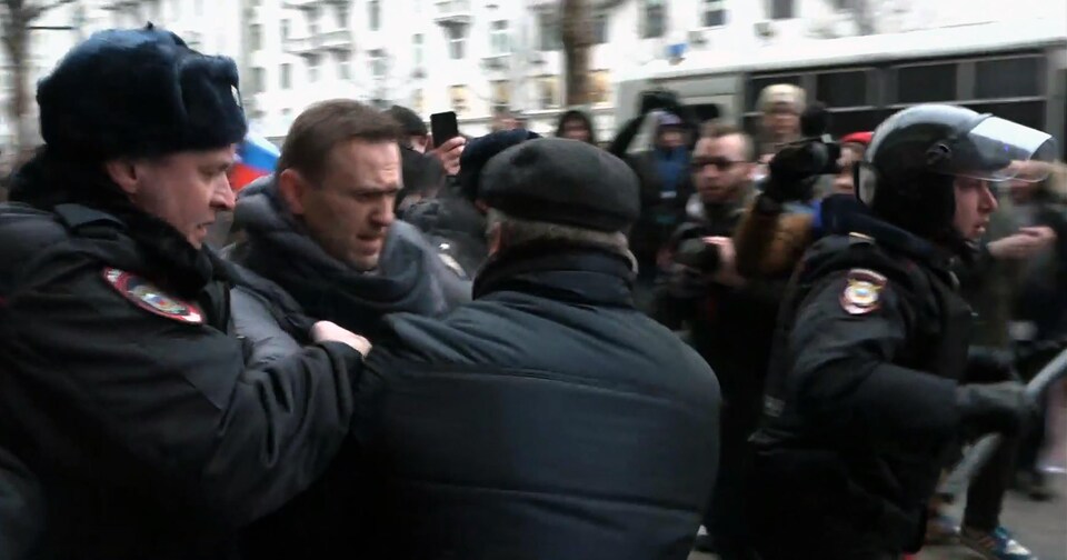 Alexeï Navalny a été arrêté lors d'une manifestation à Moscou le 28 janvier.