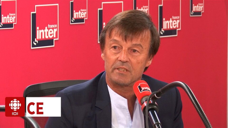 Nicolas Hulot au micro de France Inter