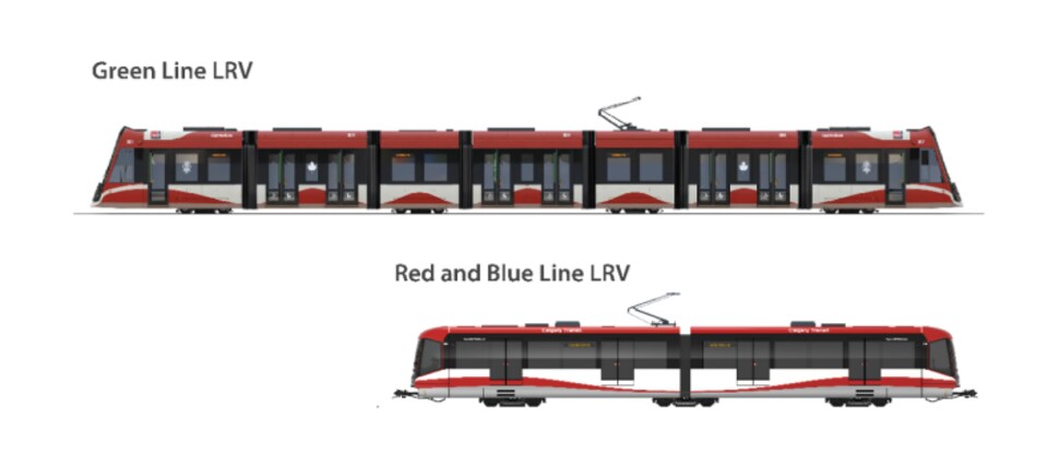 Graphique montrant deux trains côte à côte.